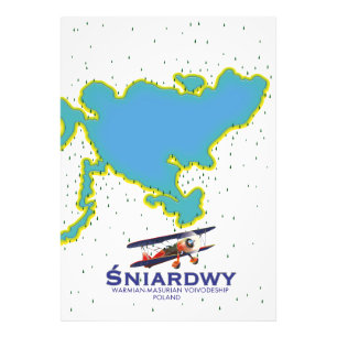 Impression Photo Śniardwy, Voïvodie de Warmian-Masurien, carte de l