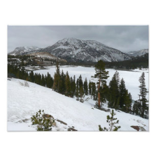 Impression Photo Snowy Ellery Lake California Paysage hivernal
