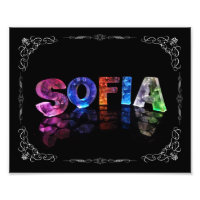 Sofia - Le nom Sofia en lumières 3D (Photo :
