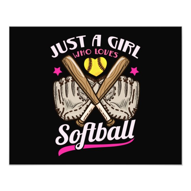 Impression Photo Softball Catcher Softball Player (Devant)