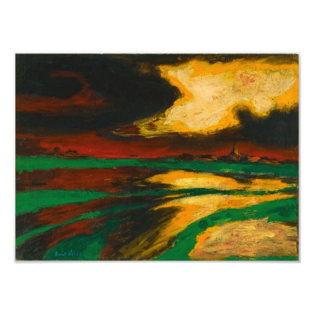 Impression Photo Soir d'automne | Emil Nolde | (Devant)