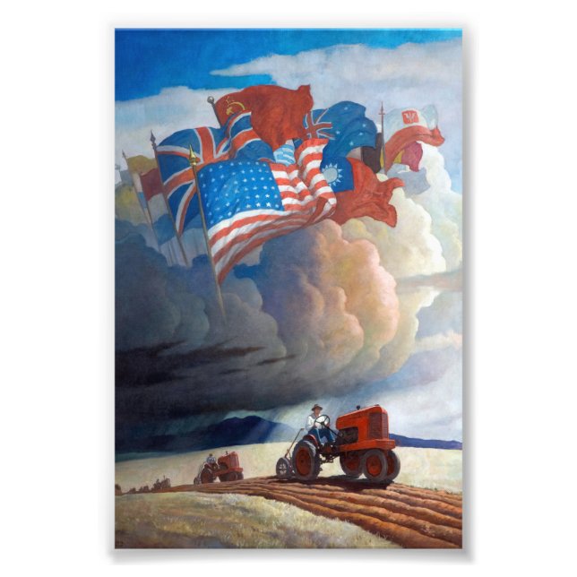 Impression Photo Soldats du sol par Newell Convers Wyeth (Devant)