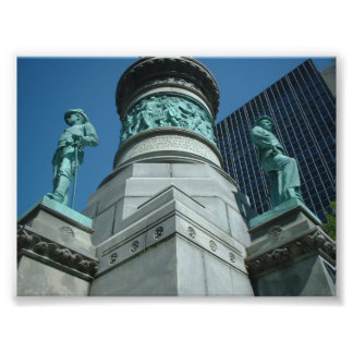 Impression Photo Soldats et marins Monument Buffalo NY