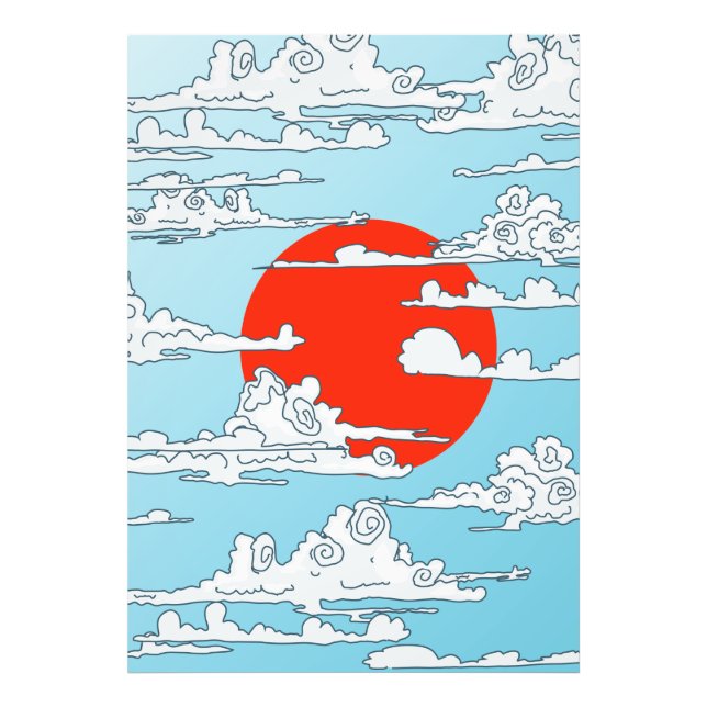 Impression Photo Soleil levant japonais (Devant)
