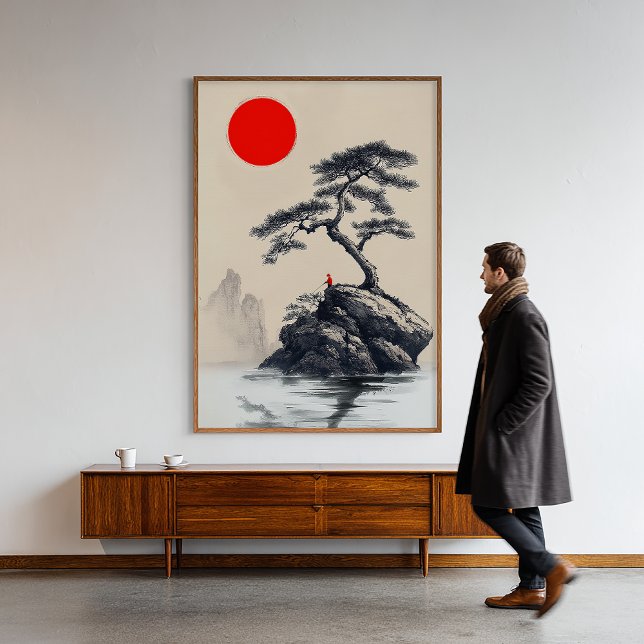 Impression Photo Solitude silencieuse - Art Paysage Encre - Décor Z (Créateur téléchargé)