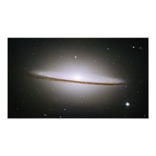 Impression Photo Sombrero Galaxy (télescope Hubble) (Devant)