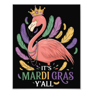 Impression Photo Son Flamant rose Mardi Gras Y'all