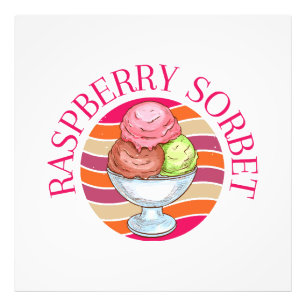 Impression Photo Sorbet de framboise