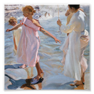 Impression Photo Sorolla Y Bastida - Temps Pour Un Bain, Valence