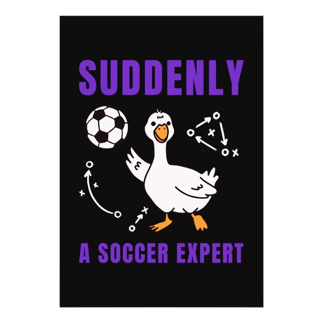 Impression Photo Soudain un expert de football (Devant)