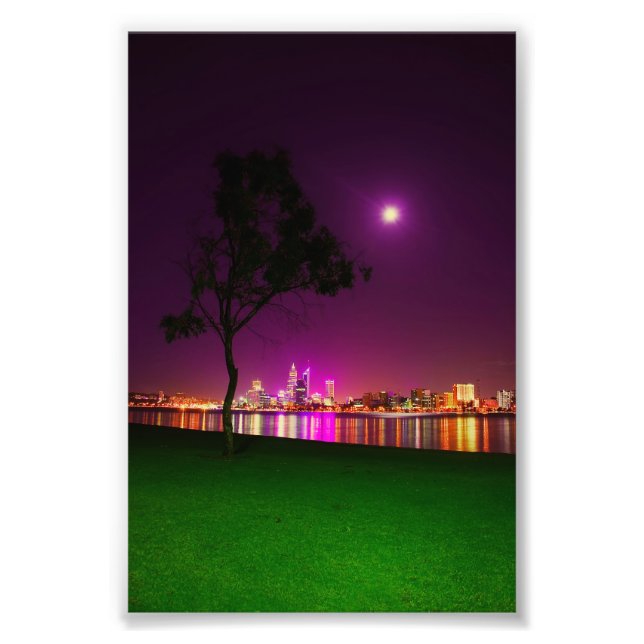 Impression Photo South Perth Foreshore Perth City Lights Skyline (Devant)