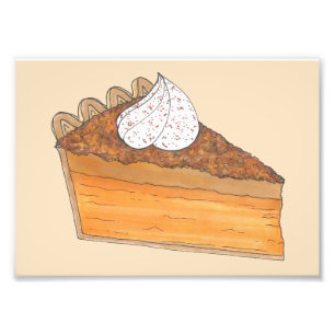 Impression Photo Southern Sweet Potato Pie Slice Boulangerie Alimen