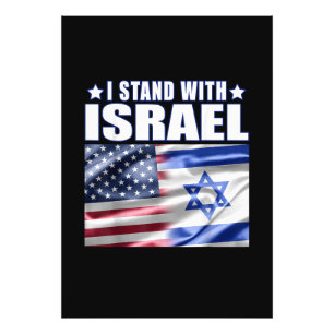 Impression Photo Soutien à Israël Je suis avec Israël 