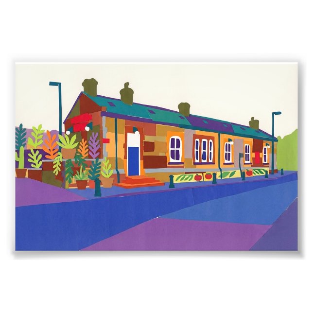 Impression Photo Sowerby Bridge Station Salles de rafraîchissement  (Devant)