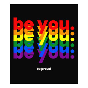 Impression Photo Soyez vous soyez fier LGBTQ Fierté Arc-en-ciel Les