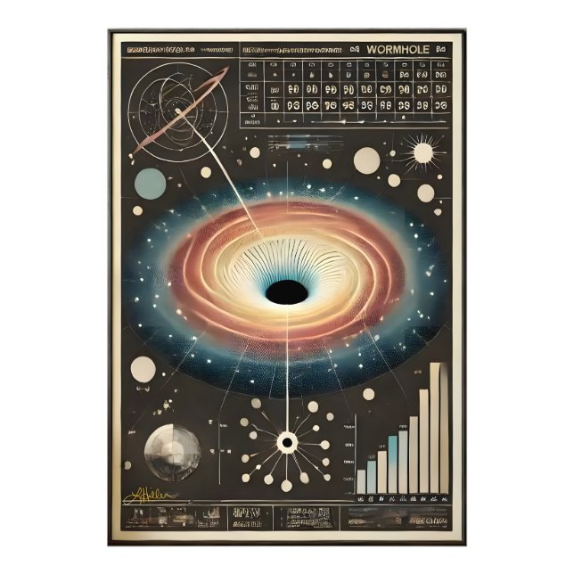 Impression Photo Space Age Wormhole Diagram (Devant)