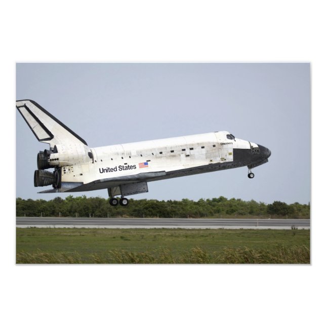 Impression Photo Space Shuttle Discovery approche l'atterrissage 4 (Devant)