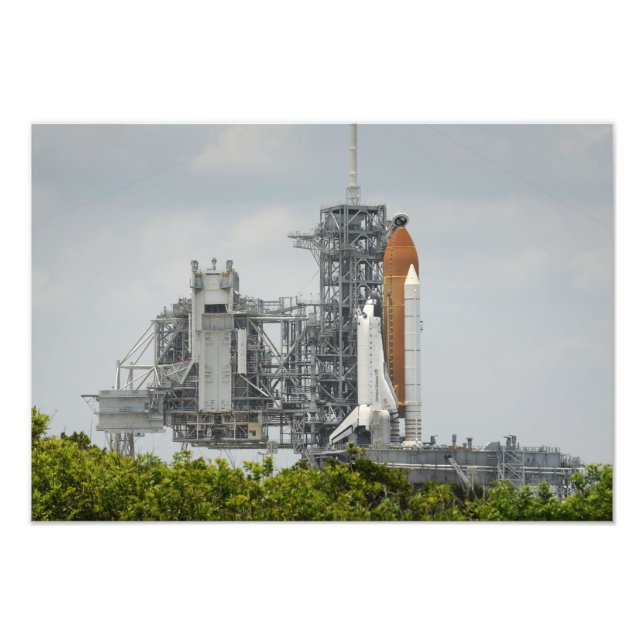 Impression Photo Space Shuttle Endeavor sur le lancement pad 2 (Devant)