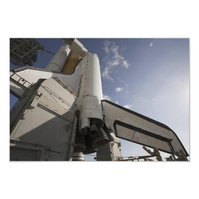 Impression Photo Space Shuttle Endeavor sur le lancement pad 3 (Devant)