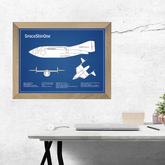 Impression Photo SpaceShipOne - Plan directeur d'avion ABD (Créateur téléchargé)
