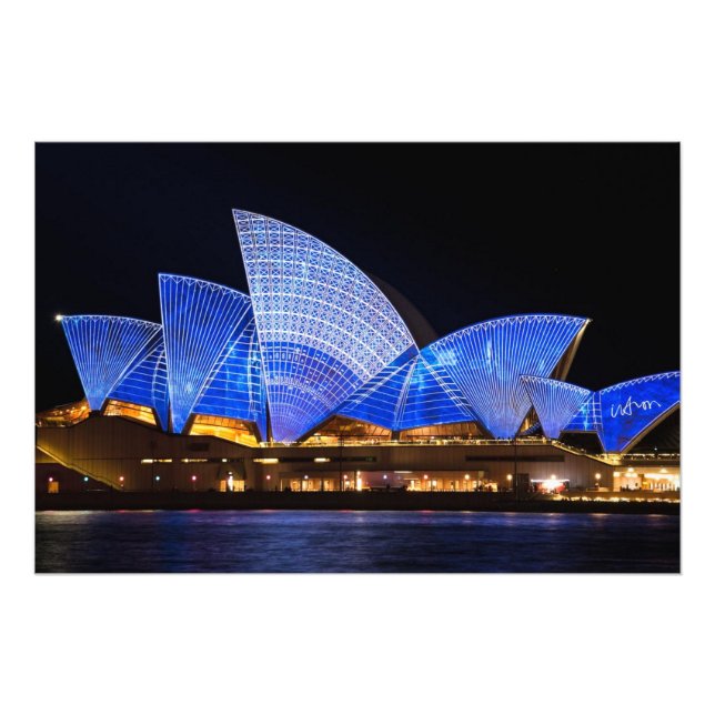 Impression Photo Spectacle lumineux de l'opéra de Sydney (Devant)