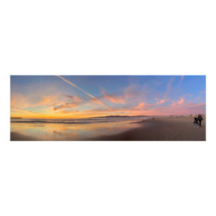 Impression Photo Spectaculaire Coucher de soleil de l'heure d'or - 