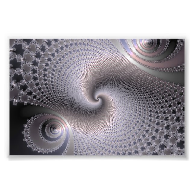 Impression Photo Spirales sans fin - Art Fractal (Devant)
