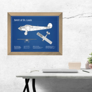 Impression Photo Spirit of St. Louis - Plan directeur de l'avion AB