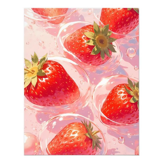 Impression Photo Splash fraise (Devant)