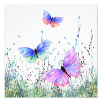 Spring Joy - Papillons colorés volant dans la natu