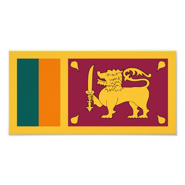 Impression Photo Sri Lanka Flag (Devant)