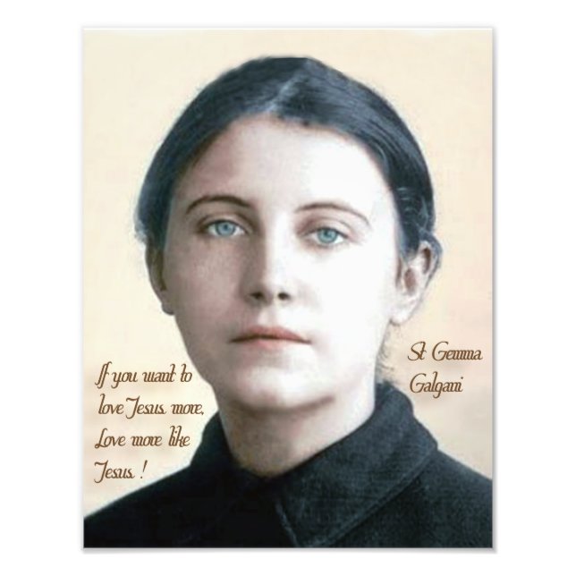 Impression Photo St Gemma Galgani, (Devant)
