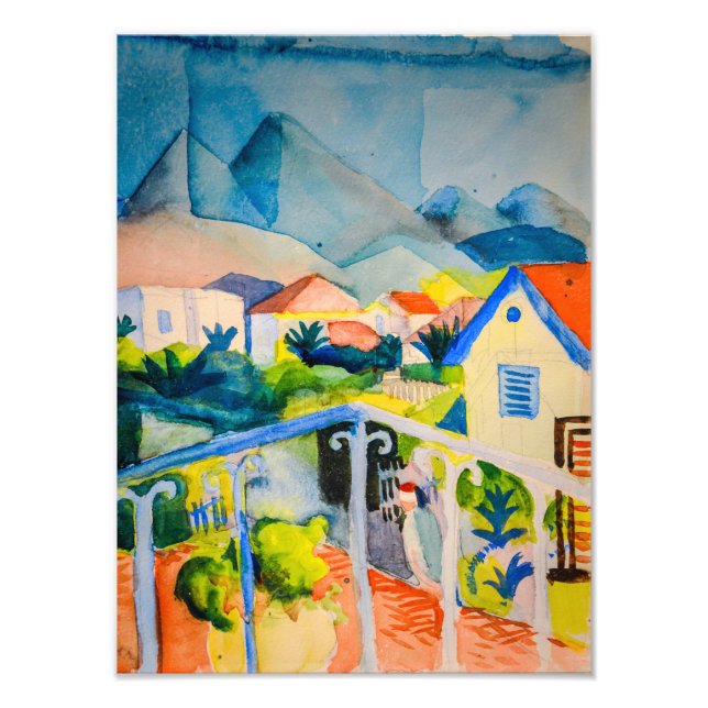 Impression Photo St Germain près de Tunis | Auguste Macke | (Devant)