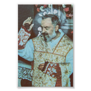 Impression Photo St. Padre Pio de Pietrelcina Le Prêtre Séraphique