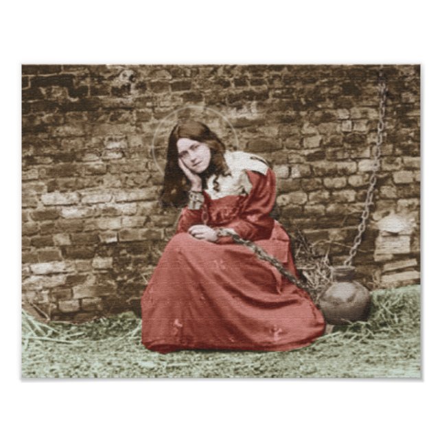 IMPRESSION PHOTO ST THEREAS AS JOAN OF ARC.COLORIZED (Devant)