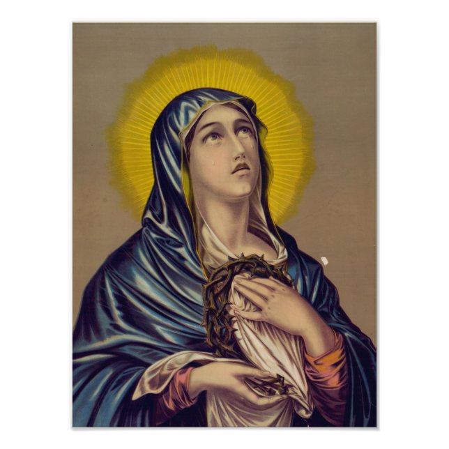 Impression Photo Stabat Mater Notre-Dame des Douleurs Art Devotionn (Devant)