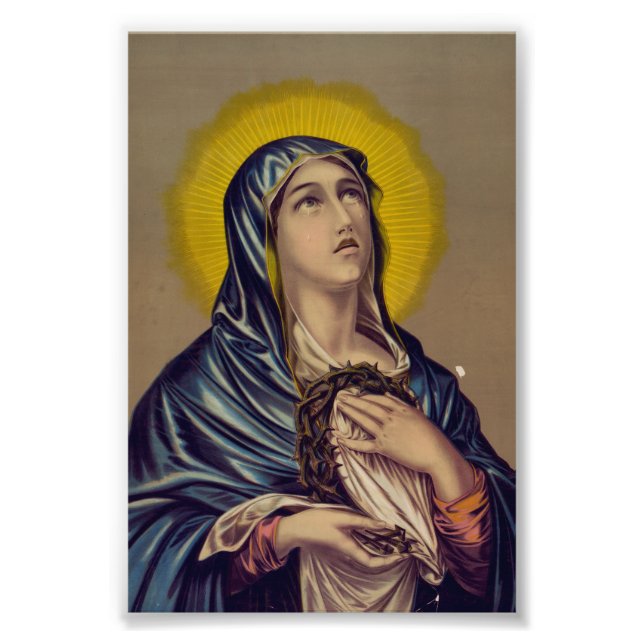 Impression Photo Stabat Mater Notre-Dame des Douleurs Art Devotionn (Devant)