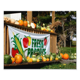 Impression Photo Stand de ferme de Nouvelle-Angleterre en automne 8