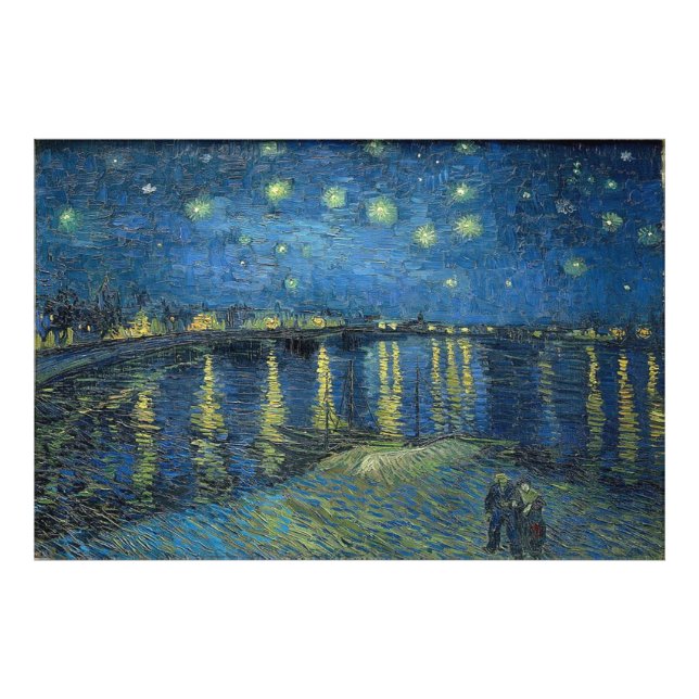 Impression Photo Starry Night Over the Rhone par Vincent van Gogh (Devant)