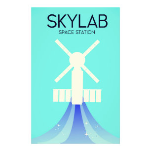 Impression Photo Station spatiale Skylab Art spatial