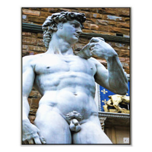 Impression Photo Statue de Florence de David avec la citation