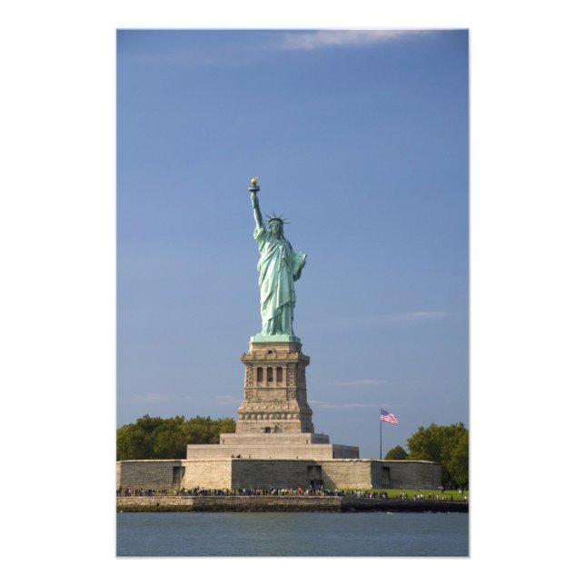 Impression Photo Statue de la Liberté sur l'île de Liberty à New (Devant)