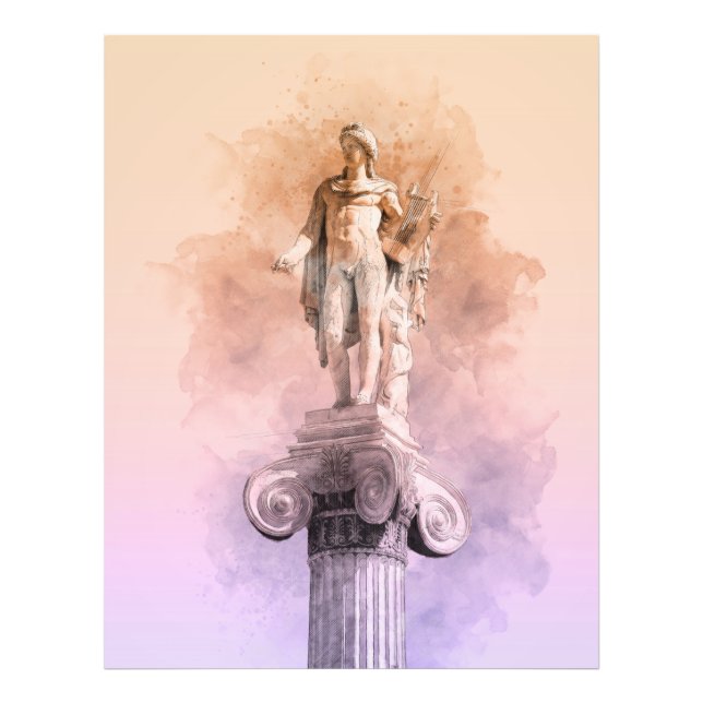 Impression Photo Statue grecque classique d'Apollo (Devant)