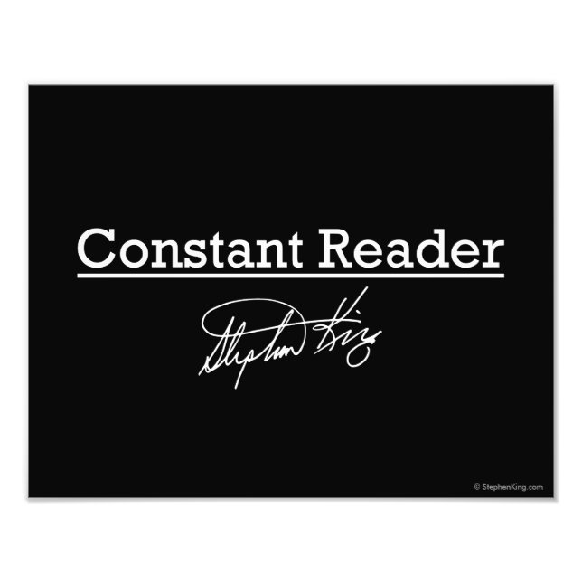 Impression Photo Stephen King, Lecteur assidu (Devant)