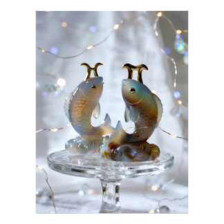 Impression Photo Sternzeichen Fische Glasskulpturen