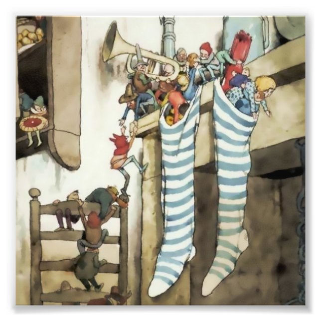 Impression Photo “Stockings at the Chimney” by W Heath Robinson (Devant)