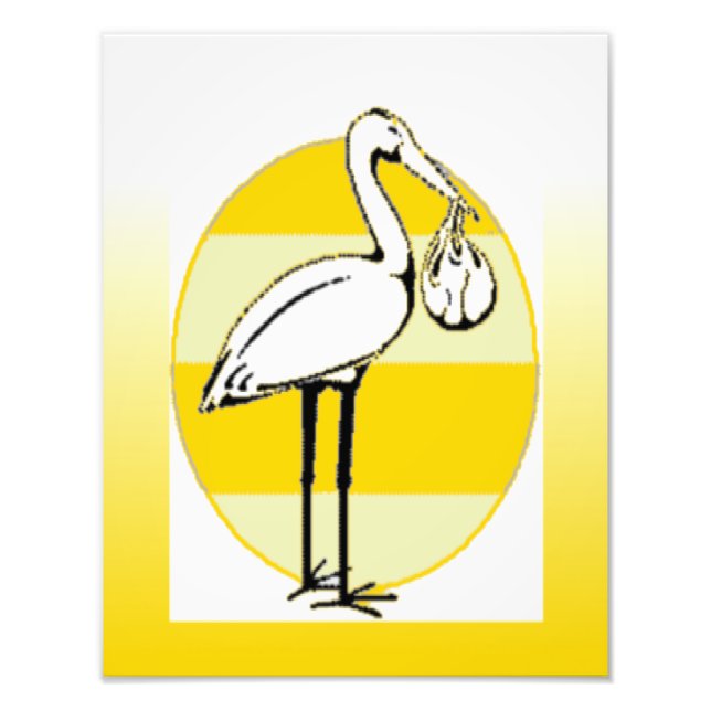 Impression Photo Stork et Baby Bundle (Devant)