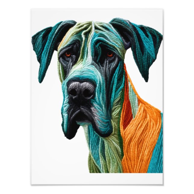 Impression Photo Stunning artistic Great Dane artwork (Devant)