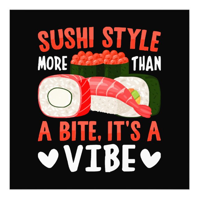 Impression Photo Style de sushi plus qu'une bouchée (Devant)
