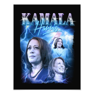 Impression Photo Style Kamala Harris Retro 90s